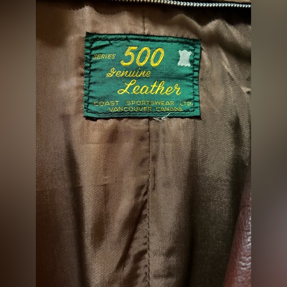 Vintage 1970s “Series 500” Leather Safari Jacket – Brown | 2XL | Great Condition - Picture 8 of 8